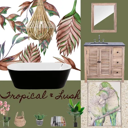 Tropical &amp; Lush Interior Design Mood Board by Natalie V on Style Sourcebook