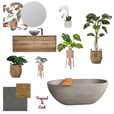 Tropical and Lush Interior Design Mood Board by cbuli on Style Sourcebook