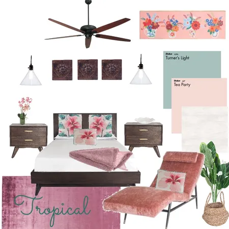 Tropical Lush Bedroom Interior Design Mood Board by tj10batson on Style Sourcebook