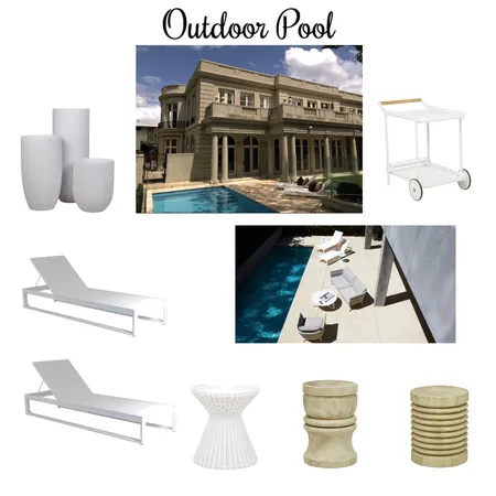 Outdoor Pool Interior Design Mood Board by Styleahome on Style Sourcebook