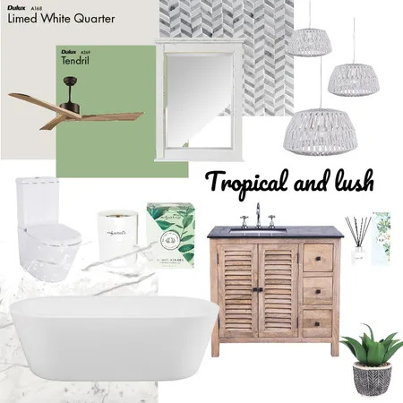 Tropical and Lush Interior Design Mood Board by rebekahellis on Style Sourcebook