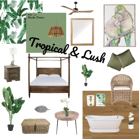 Tropical &amp; Lush Interior Design Mood Board by Manadalil on Style Sourcebook