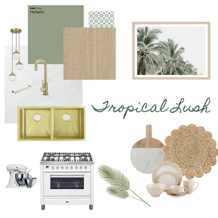 Tropical Lush Kitchen Interior Design Mood Board by aderickx on Style Sourcebook