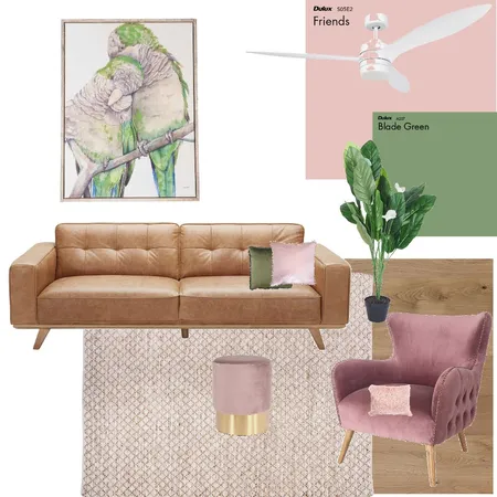 living room pink and green Interior Design Mood Board by That.golden.beach.reno on Style Sourcebook