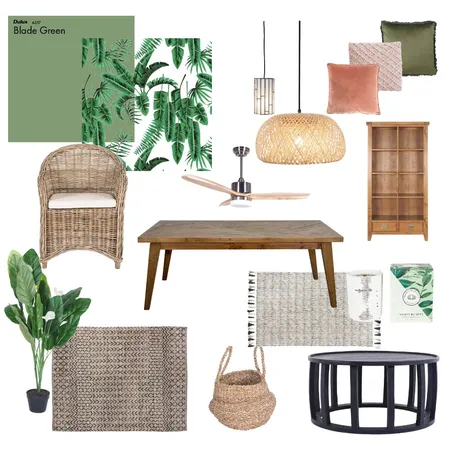 Tropical &amp; Lush Interior Design Mood Board by nicolew on Style Sourcebook