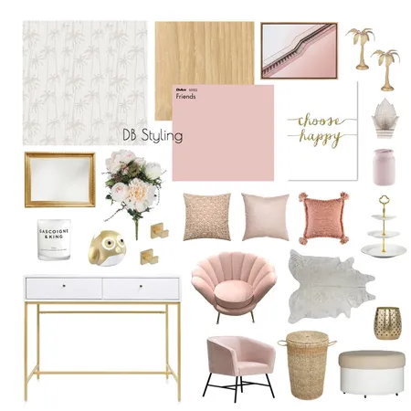 Pink Interior Design Mood Board by lucyvrvts on Style Sourcebook