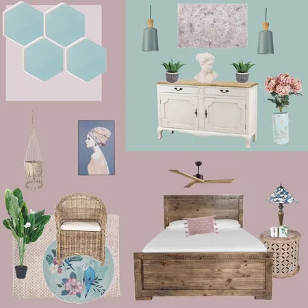 Pink sunrise over the teal ocean Interior Design Mood Board by BronteJ on Style Sourcebook