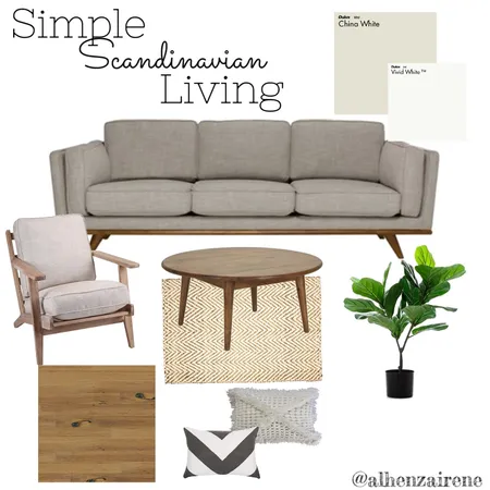 Scandi Living Interior Design Mood Board by alhenzairene on Style Sourcebook