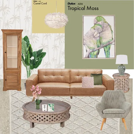 Tropical Living Room Interior Design Mood Board by Sqwelshy on Style Sourcebook