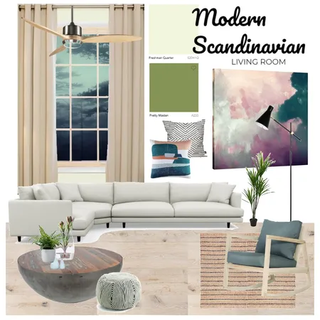 Modern Scandinavian Living Room Interior Design Mood Board by unicatheunicorn on Style Sourcebook
