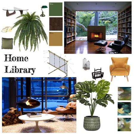 home libaray Interior Design Mood Board by Molly on Style Sourcebook