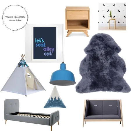 Kids bedroom Interior Design Mood Board by Vision design  on Style Sourcebook