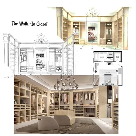 Walk-In Closet Interior Design Mood Board by samar on Style Sourcebook