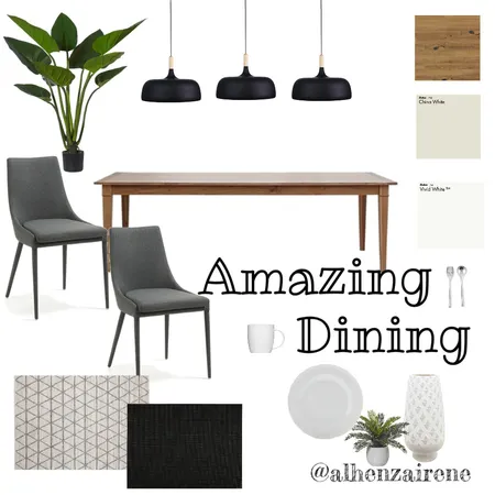 Scandi Dining Interior Design Mood Board by alhenzairene on Style Sourcebook