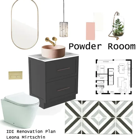 IDI Powder Room Interior Design Mood Board by LeonaMirtschin on Style Sourcebook