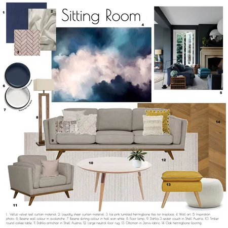 A9 Sitting Room Interior Design Mood Board by KylieM on Style Sourcebook