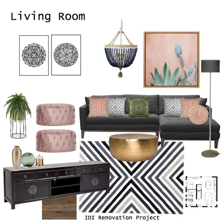 IDI Living Room Interior Design Mood Board by LeonaMirtschin on Style Sourcebook