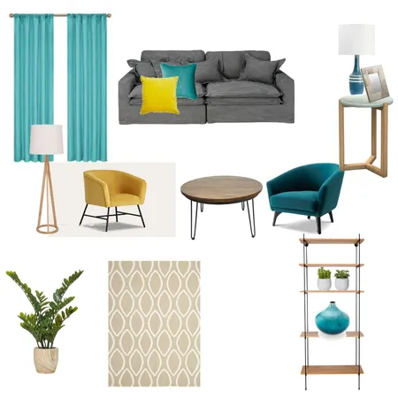 Blue Interior Design Mood Board by Annagi5 on Style Sourcebook