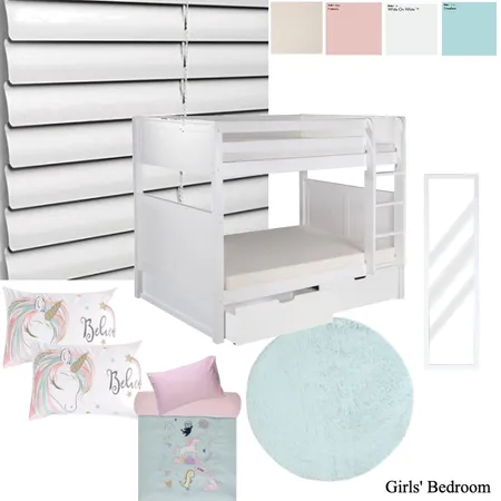 Girls Bedroom Interior Design Mood Board by Paballo on Style Sourcebook