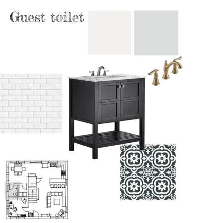 Guest Toilet Interior Design Mood Board by Paloma on Style Sourcebook