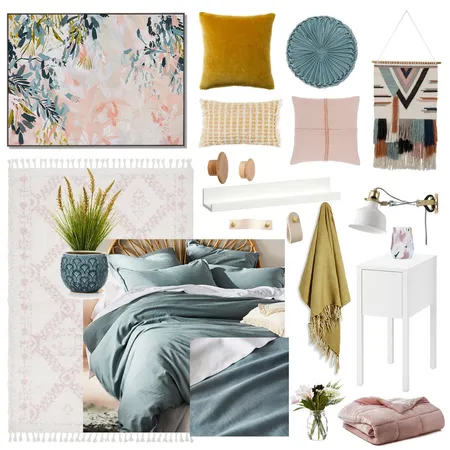 Katherine master bedroom Interior Design Mood Board by Thediydecorator on Style Sourcebook