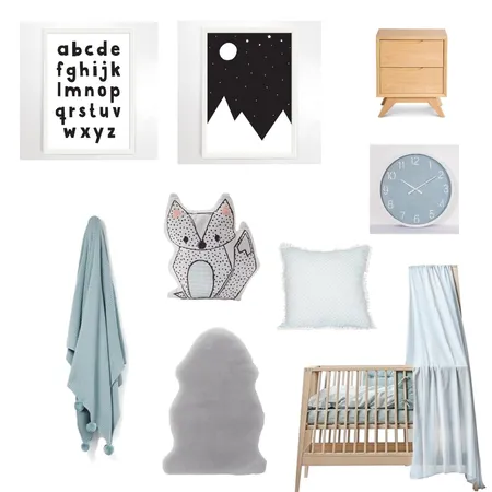 baby boy room Interior Design Mood Board by Six Pieces Interior Design  Qualified Interior Designers, 3D and 2D Elevations on Style Sourcebook