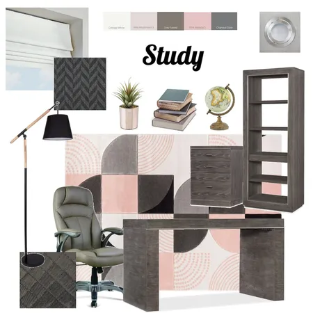 Study Mood Board Interior Design Mood Board by Designs by Penn on Style Sourcebook