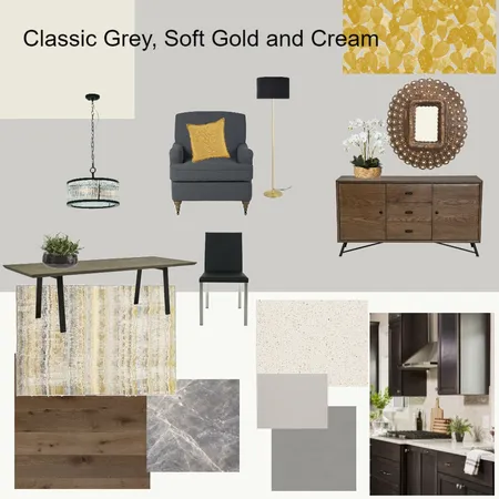 Classic Grey, Soft Gold and Cream Interior Design Mood Board by dorothy on Style Sourcebook