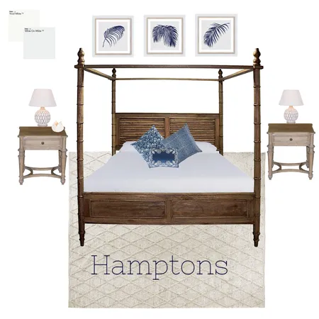 Hamptons Bed Interior Design Mood Board by ange_han on Style Sourcebook