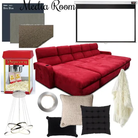 Media room Module 9 Interior Design Mood Board by Black Dahlia Interiors on Style Sourcebook