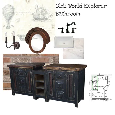 Old World Explorer Interior Design Mood Board by Nicoletteshagena on Style Sourcebook
