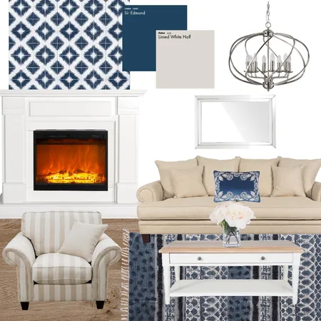 Hamptons Living Room Interior Design Mood Board by Sqwelshy on Style Sourcebook