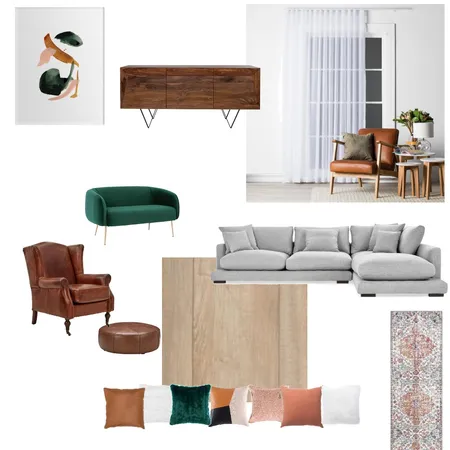 Mid Century Modern Living Area Interior Design Mood Board by mariah.cooke on Style Sourcebook