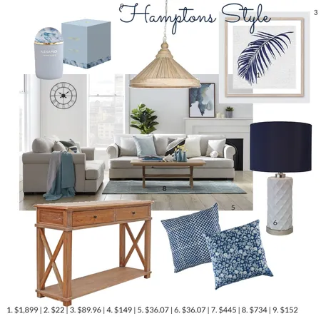 Hamptons Style Interior Design Mood Board by Pauline_O on Style Sourcebook
