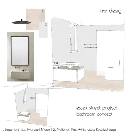 Lachie and Paige Bathroom Interior Design Mood Board by mimi_weir on Style Sourcebook