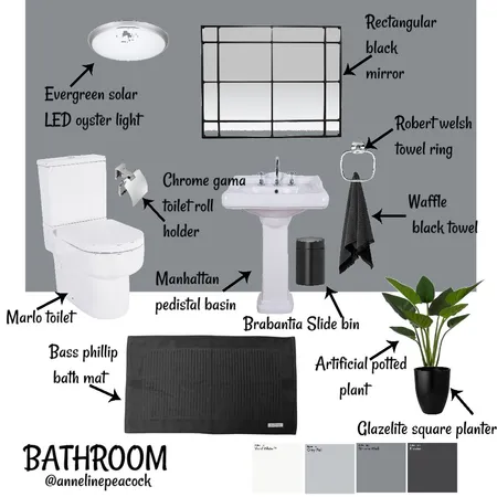 Bathroom A9 Interior Design Mood Board by Anneline on Style Sourcebook