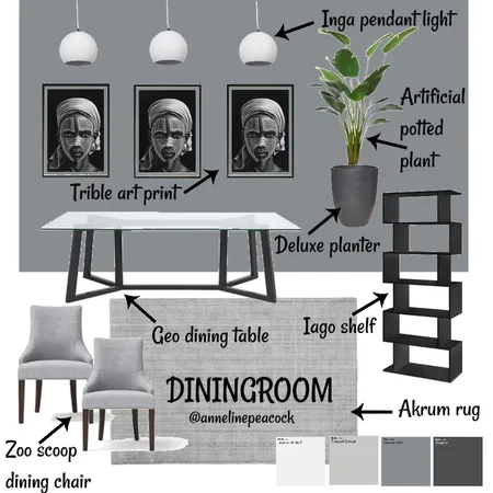 Dining room A9 Interior Design Mood Board by Anneline on Style Sourcebook