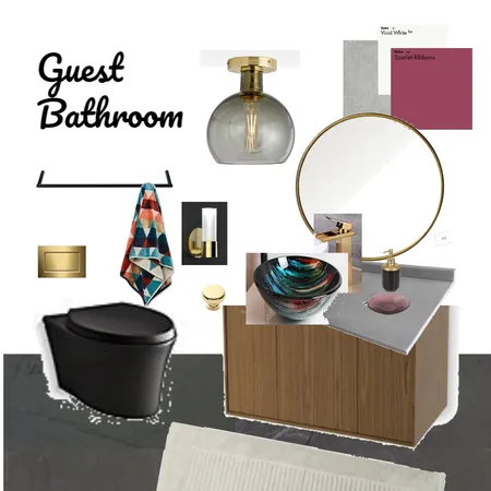 Guest Bathroom Interior Design Mood Board by Eifah on Style Sourcebook