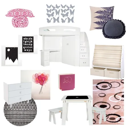 Young Girls Bedroom Interior Design Mood Board by Shaelea31 on Style Sourcebook