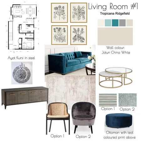 FINAL - Living Room - Tropicana Ridgefield #1 Interior Design Mood Board by SharifahBahiyah on Style Sourcebook