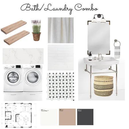 Laundry/Powder Room Interior Design Mood Board by LC + Co. Design Studio on Style Sourcebook