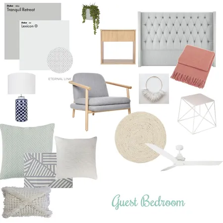 Guest Bedroom Interior Design Mood Board by panderson on Style Sourcebook