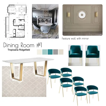 Dining Room Tropicana Ridgefield #1 Interior Design Mood Board by SharifahBahiyah on Style Sourcebook
