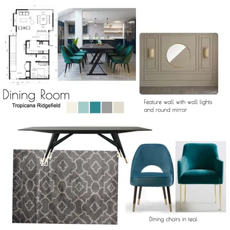 FINAL - Dining Room - Tropicana Ridgefield #1 Interior Design Mood Board by SharifahBahiyah on Style Sourcebook