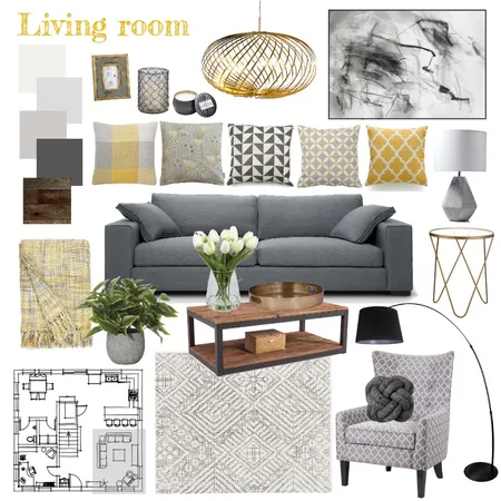 Living room Interior Design Mood Board by Paloma on Style Sourcebook
