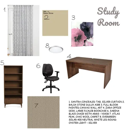 Study Room Interior Design Mood Board by Jackieh on Style Sourcebook