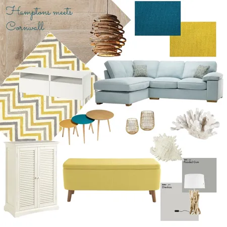 Beachy Living Room Interior Design Mood Board by Monsé Interior Design on Style Sourcebook