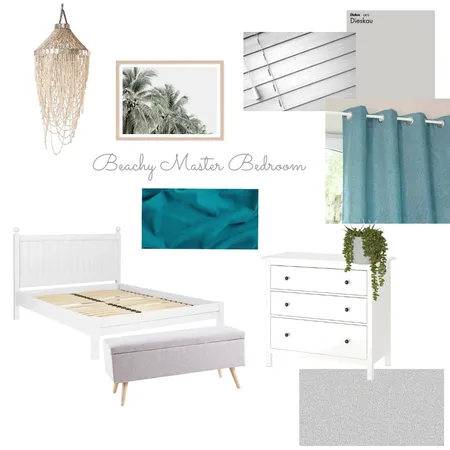 Beachy Master Bedroom Interior Design Mood Board by Monsé Interior Design on Style Sourcebook