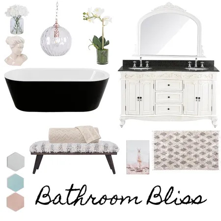 Bathroom Bliss Interior Design Mood Board by Natalie V on Style Sourcebook