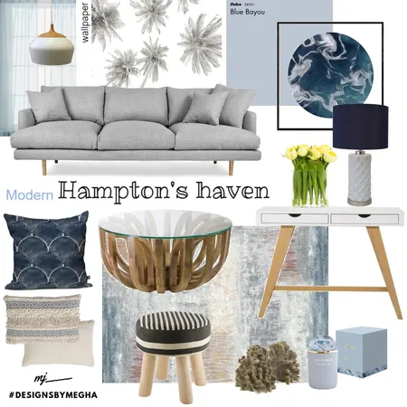 Hampton Style Interior Design Mood Board by Megha on Style Sourcebook